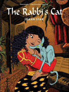 Cover art for "The Rabbi's Cat" by Joann Sfar